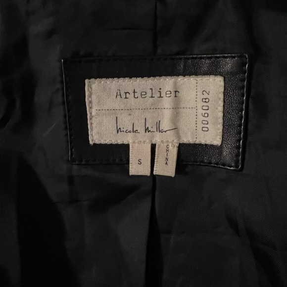 Artelier by Nicole Miller 100 % buttery soft Genuine Leather Jacket .NWOT size S - Picture 12 of 16